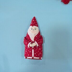 Vintage Fabric Santa Figurine